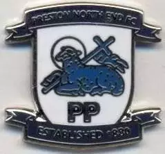 футбол.клуб Престон Н.Е.(Англія4 ЕМАЛЬ/Preston North End FC,England football pin
