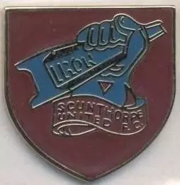 футбол.клуб Сканторп (Англія) ЕМАЛЬ/Scunthorpe United,England football pin badge