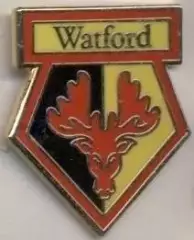 футбол.клуб Вотфорд (Англія) ЕМАЛЬ /Watford FC,England football enamel pin badge