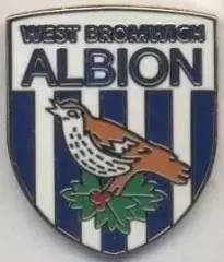 футбол.клуб Вест Бромвіч (Англія)2 ЕМАЛЬ/West Bromwich Alb.,England football pin