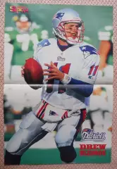 постер А3 американ. футбол Drew Bledsoe/Edgar Benneth, American football poster