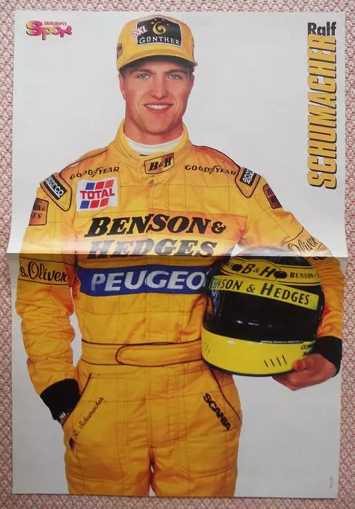 постер А3 формула-1 Р.Шумахер (Німеч.1 /Ralf Schumacher,Germany F-1 pilot poster