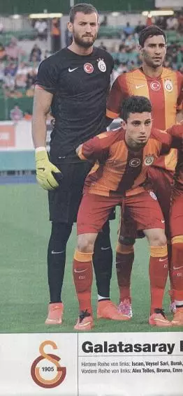 постер А4 футбол Галатасарай (Туреччина) 2014/Galatasaray,Turkey football poster