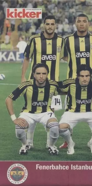 постер А4 футбол Фенербахче (Туреччина) 2008 / Fenerbahce,Turkey football poster