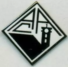 футбол.клуб Акад.Коїмбра (Португалія)2 ЕМАЛЬ /Acad.Coimbra,Portugal football pin