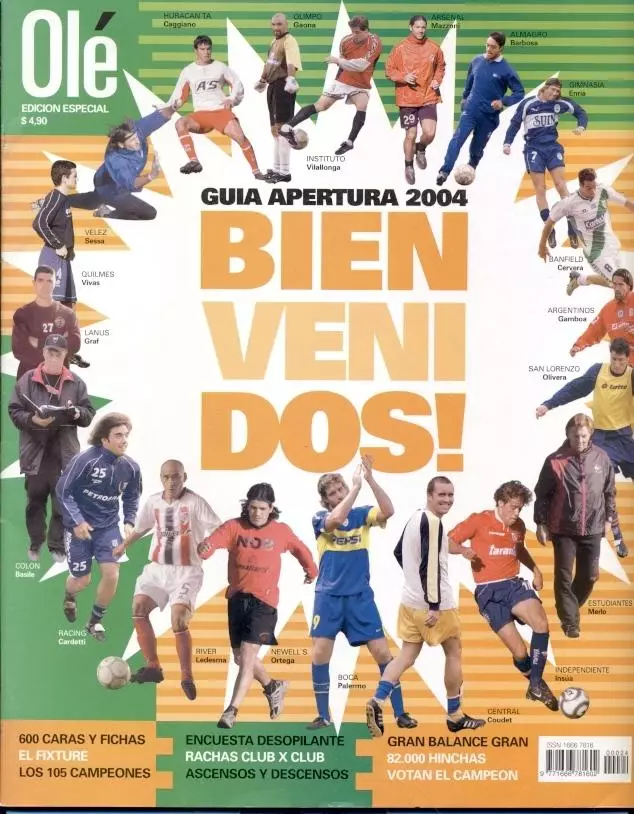 Аргентина, чемп-т Апертура 2004, спецвидання Ole Argentina football season guide