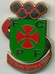футбол.клуб Пасуш Ферр.(Португалія)2 ЕМАЛЬ /Pacos Ferreira,Portugal football pin