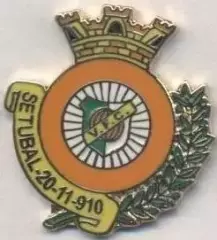 футбол.клуб Віт.Сетубал (Португалія2 ЕМАЛЬ/Vitoria Setubal,Portugal football pin