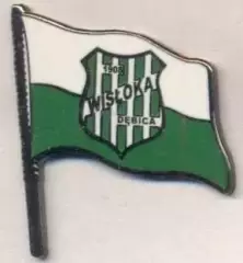 футбол.клуб Віслока Дембіца (Польща) ЕМАЛЬ / Wisloka Debica, Poland football pin