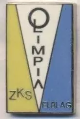 футбол.клуб Олімпія Ельблонг (Польща) ЕМАЛЬ / Olimpia Elblag,Poland football pin