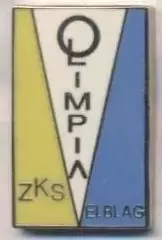 футбол.клуб Олімпія Ельбльонг (Польща) ЕМАЛЬ /Olimpia Elblag,Poland football pin