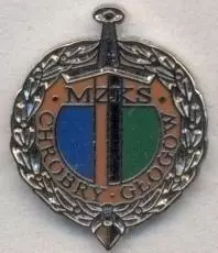 футбол.клуб Хробри Глогув (Польща ЕМАЛЬ/Chrobry Glogow,Poland football pin badge