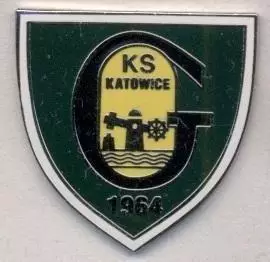 футбол.клуб ГКС Катовіце (Польща)2 ЕМАЛЬ /GKS Katowice,Poland football pin badge