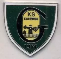 футбол.клуб ГКС Катовіце (Польща)2 ЕМАЛЬ /GKS Katowice,Poland football pin badge