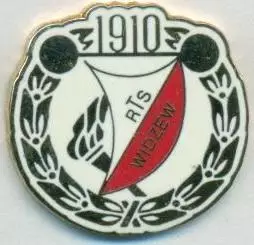 футбол.клуб Відзев Лодзь (Польща) ЕМАЛЬ / Widzew Lodz, Poland football pin badge