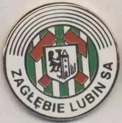 футбольний клуб Заглембе Любін (Польща) ЕМАЛЬ/Zaglebie Lubin,Poland football pin
