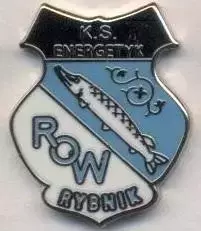 футбольний клуб РОВ Рибнік (Польща) ЕМАЛЬ / ROW Rybnik,Poland football pin badge