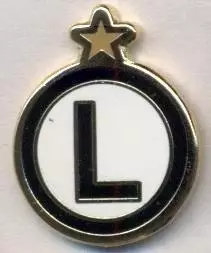 футбол.клуб Лєгія Варшава (Польща)3 ЕМАЛЬ/Legia Warsaw,Poland football pin badge
