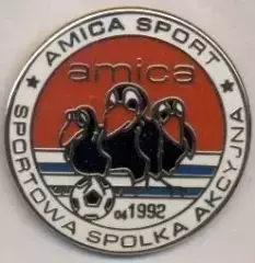 футбол.клуб Аміка Вронкі (Польща)2 ЕМАЛЬ /Amica Wronki,Poland football pin badge