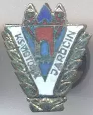 футбол.клуб Вікторія Яро.(Польща ЕМАЛЬ гвинт/Jarocin,Poland football screw badge