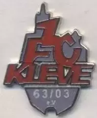 футбол.клуб Клеве (Німеччина) ЕМАЛЬ/1.FC Kleve,Germany football enamel pin badge