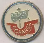 футбол.клуб Ганза Росток (Німеч.) важмет/FC Hansa Rostock,Germany football badge