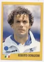 наклейка футбол Роберто Донадоні (Італія) /Roberto Donadoni,Italy player sticker