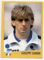 наклейка футбол Джузеппе Сіньйорі (Італія /Giuseppe Signori,Italy player sticker