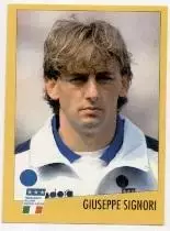 наклейка футбол Джузеппе Сіньйорі (Італія /Giuseppe Signori,Italy player sticker