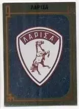 наклейка блискуча футбол Лариса (Греція) / Larisa, Greece football logo sticker