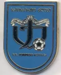 футбол.клуб Торпедо Кутаїсі (Грузія)2 ЕМАЛЬ/Torpedo Kutaisi,Georgia football pin