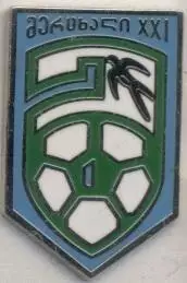 футбол.клуб Мерцхалі Озургеті (Грузія)2 ЕМАЛЬ/FC Mertskhali,Georgia football pin