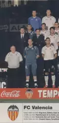 постер А4 футбол Валенсія (Іспанія) 2011 /FC Valencia,Spain football team poster