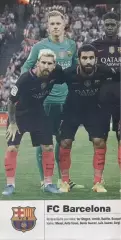 постер А4 футбол Барселона (Іспанія 2016/FC Barcelona,Spain football team poster