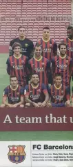 постер А4 футбол Барселона (Іспанія 2013/FC Barcelona,Spain football team poster