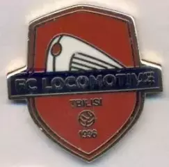 футбол.клуб Локомотив Тбілісі (Грузія)3 ЕМАЛЬ/FC Lokomotivi,Georgia football pin