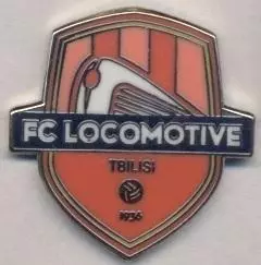 футбол.клуб Локомотив Тбілісі (Грузія)4 ЕМАЛЬ/FC Lokomotivi,Georgia football pin