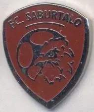 футбол.клуб Сабуртало Тбілісі (Грузія)2 ЕМАЛЬ /FC Saburtalo,Georgia football pin