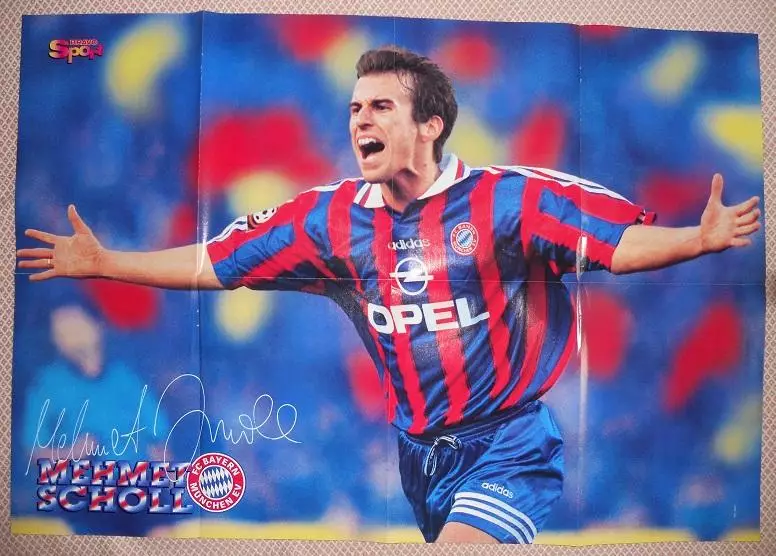 постер А1 футбол Мьоллер/Шолль (Німеччина /Moller/Scholl,Germany football poster 1