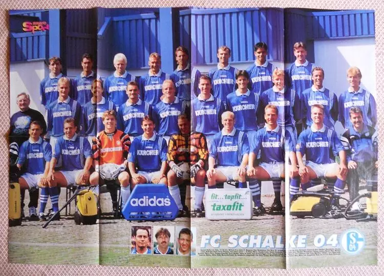 постер А1 футбол Шальке 1997 /Ларс Рікен (Німеччина) Schalke/Lars Ricken poster