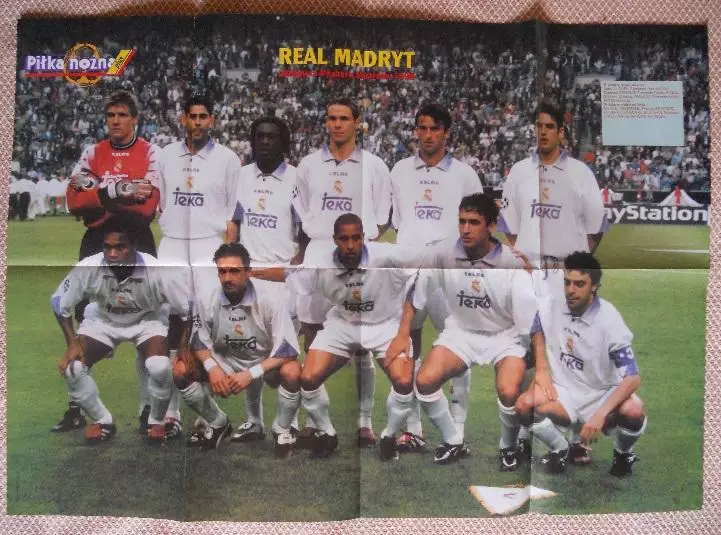 постер А1 футбол Реал Мадрид,Іспанія 1998/Real Madrid,Spain football team poster