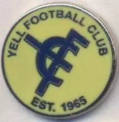 футбол.клуб Єлл (Шотландія) ЕМАЛЬ / Yell FC,Shetland-Scotland football pin badge