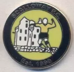 футбол.клуб Скалловей (Шотландія) ЕМАЛЬ/Scalloway FC,Shetl-Scotland football pin