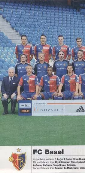 постер А4 футбол Базель (Швейцарія) 2013 / FC Basel, Switzerland football poster