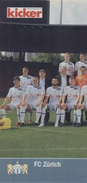 постер А4 футбол Цюрих (Швейцарія) 2009 / FC Zurich, Switzerland football poster
