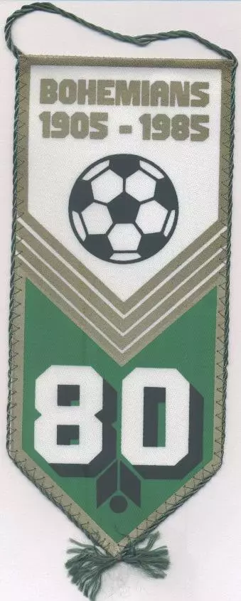вимпел 24х10 футбол Богеміанс (Чехослов./Bohemians,Czechoslovak football pennant 1