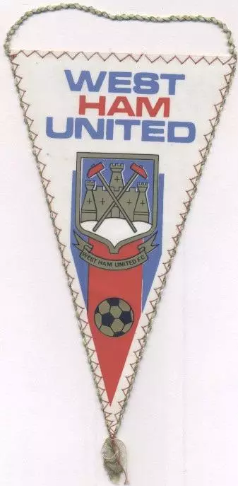вимпел 19х11 футбол Вест Хем (Англія) / West Ham U.FC, England football pennant
