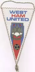 вимпел 21х12 футбол Вест Хем (Англія) / West Ham U.FC, England football pennant