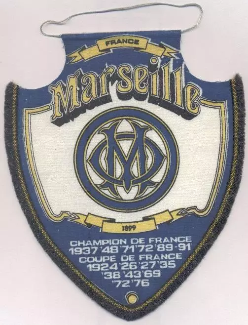 вимпел 20х16 футбол Олімпік Марсель Франція/Ol.Marseille,France football pennant