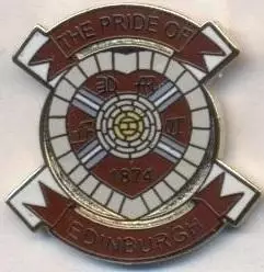 футбол.клуб Хартс (Шотландія)3 ЕМАЛЬ / Heart of Midlothian,Scotland football pin